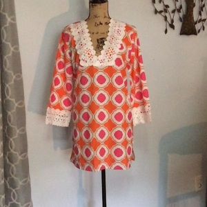 🏝NWT MUD PIE BLISS TUNIC HONEYCOMB ⛱